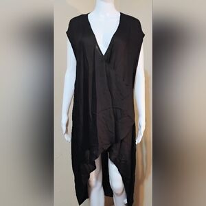 She + Sky Sleeveless Asymmetrical Tunic